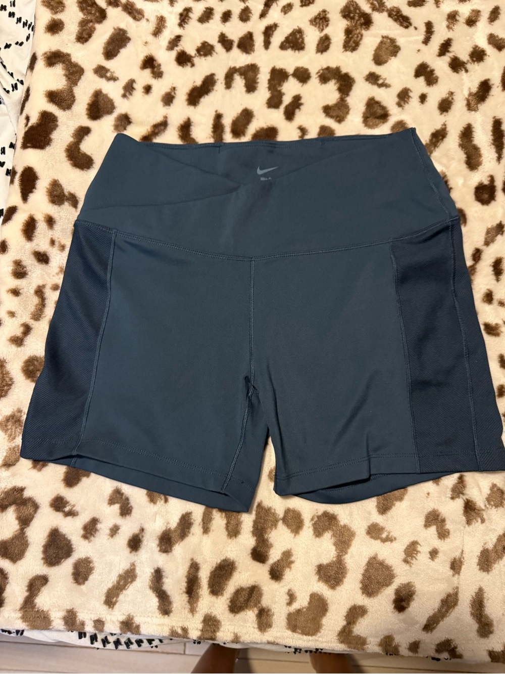 Nike Women's Dark Teal High-Rise Performance Shorts
